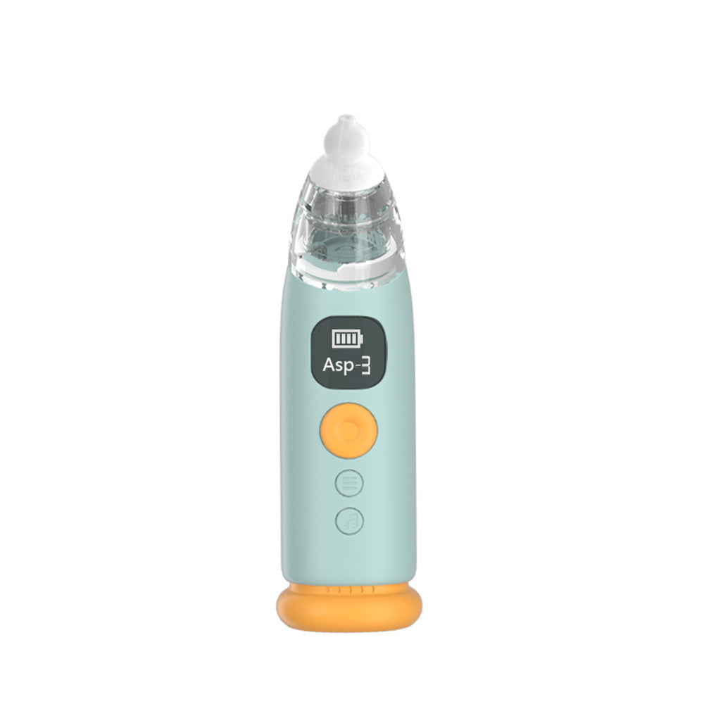 Electric Baby Nasal Aspirator Infants Nose Sucker 3 Suction Levels Low Noise Anti-backflow Nose Cleaner With 3pcs Silicone Tips